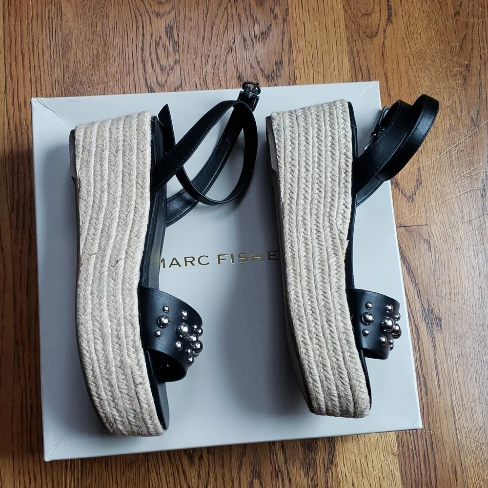 NIB Marc Fisher Joyce Espadrille Platform Sandal Women's Size 7